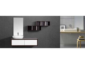 Meuble de salle de bain suspendu avec miroir IL-N2105