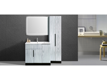 Meuble de salle de bain au sol avec miroir IL-1952
