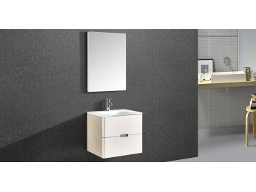 Meuble de salle de bain suspendu avec miroir IL1985