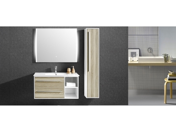 Meuble de salle de bain moderne avec miroir IL1981