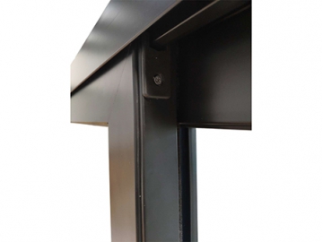 Fenêtre coulissante aluminium, avec barres de renfort en aluminium