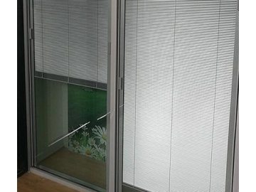 Cloison vitrée avec store QT01