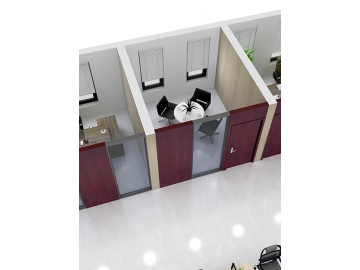 Cloison bois-aluminium