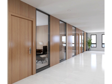 Cloison bois-aluminium
