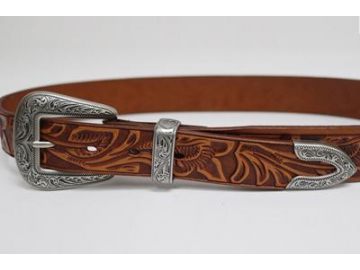 Ceinture en cuir estampé
