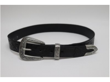 Ceinture en cuir estampé