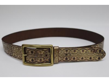 Ceinture en cuir estampé