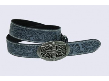 Ceinture en cuir estampé