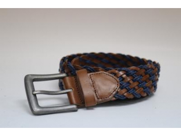 Ceinture en cuir tressé à la main, Ceinture tissée