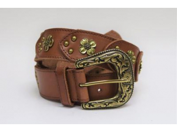 Ceinture en cuir cloutée, Ceinture à rivets