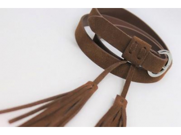 Ceinture en cuir suède