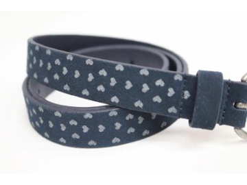 Ceinture en cuir suède