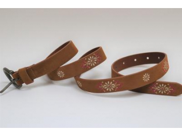 Ceinture en cuir suède