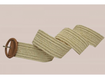 Ceinture tressée en coton, Ceinture en paille