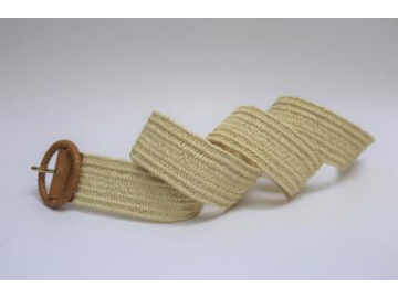 Ceinture tressée en coton, Ceinture en paille