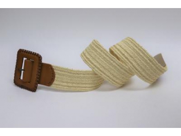 Ceinture tressée en coton, Ceinture en paille