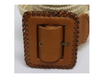 Ceinture tressée en coton, Ceinture en paille