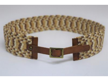 Ceinture tressée en coton, Ceinture en paille