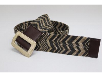 Ceinture tressée en coton, Ceinture en paille