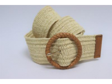 Ceinture tressée en coton, Ceinture en paille