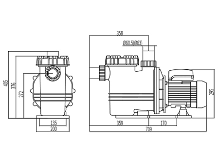 Pompe de piscine, DXD-330FM