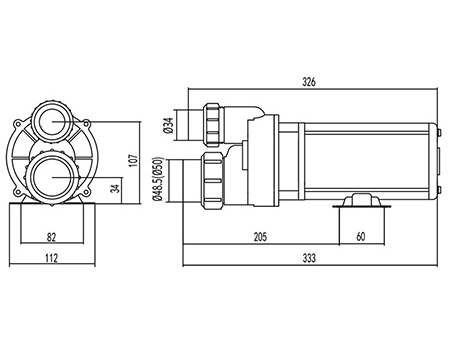 Pompe de baignoire de massage SPA, DXD-9A