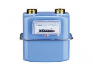 Compteur gaz à membrane, modèle compact