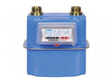 Compteur gaz à membrane, modèle compact