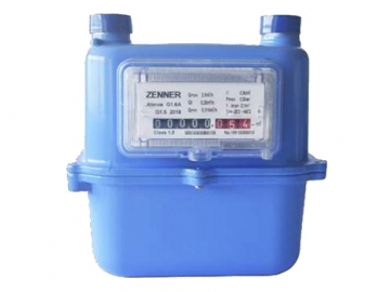 Compteur gaz à membrane, compact en aluminium