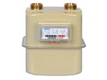Compteur gaz à membrane, compensation thermique integrée