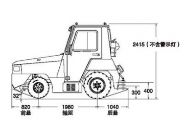 Tracteur de remorquage 48t, à combustion interne