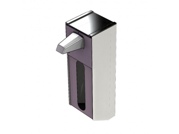 Distributeur automatique de désinfectant, bouteilles Euro 500 ml et 1000 ml avec levier coude