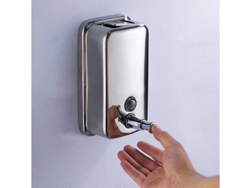 Distributeur de savon mural 1300ML, en acier inoxydable