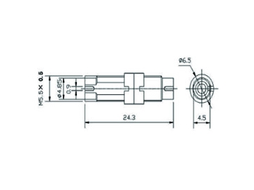 Adaptateur fibre optique DIN