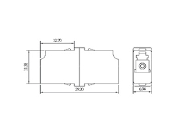 Adaptateur LC, Adaptateur fibre optique LC Simplex/ Duplex