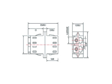 Adaptateur LC, Adaptateur fibre optique LC Simplex/ Duplex