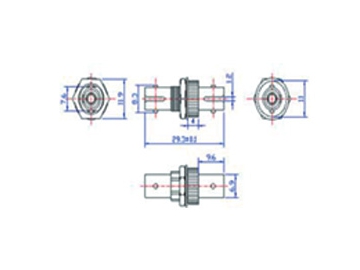 Adaptateur fibre optique ST, Adaptateur ST Simplex/ Duplex