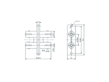Adaptateur fibre optique ST, Adaptateur ST Simplex/ Duplex