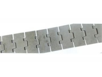 Chaîne à rouleaux, partie supérieure plate