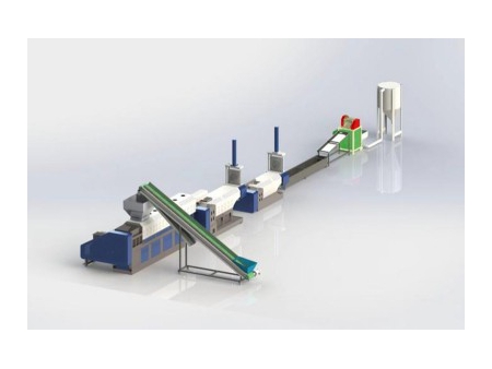 Ligne de granulation plastique à double vis
