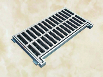 Grille avaloir en fonte ductile, Grille concave