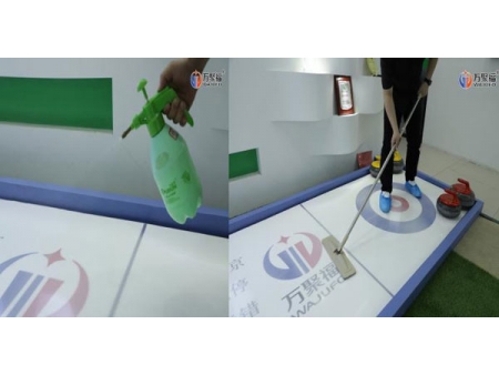 Glace synthétique, Patinoire synthétique