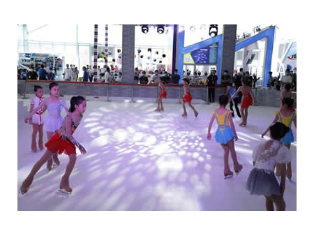 Glace synthétique, Patinoire synthétique
