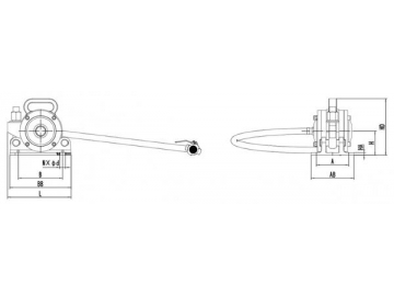 Vibrateur externe pneumatique pour béton