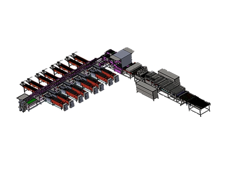 Ligne de traitement d’œufs 305A avec machine de nettoyage & calibreuse (60.000 œufs/heure)