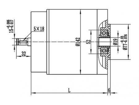 Moteur d'entraînement 2000W, moteur à balais PMDC ZD142A1