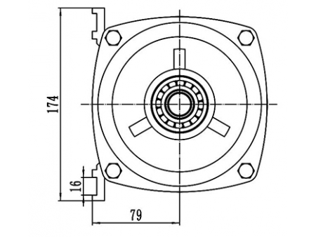 Moteur d'entraînement 1000-1200W, Moteur sans balais PMDC TF133BH