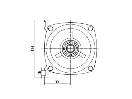Moteur d'entraînement 1000-1200W, Moteur sans balais PMDC TF133BHF