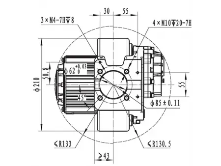 Ensemble Moteur d'Entraînement 1000W, Moteur Sans Balais PMDC TF120B-JY058A