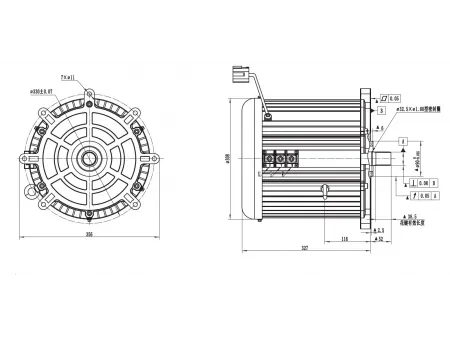 Moteur de Traction 23000W, Moteur Sans Balais PMDC TR260BXF